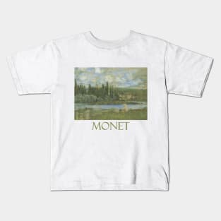 Vetheuil sur Seine by Claude Monet Kids T-Shirt